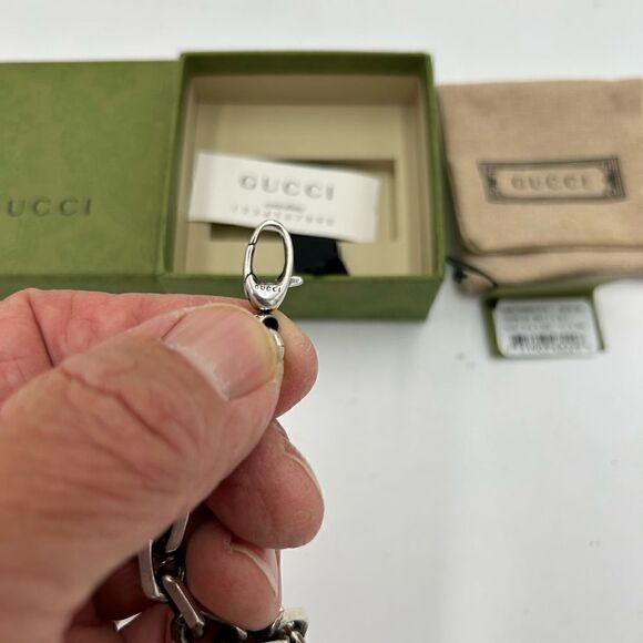 SOLD!!!!!!       Gucci interlocking G bracelet silver made in Italy - Picture 8 of 10